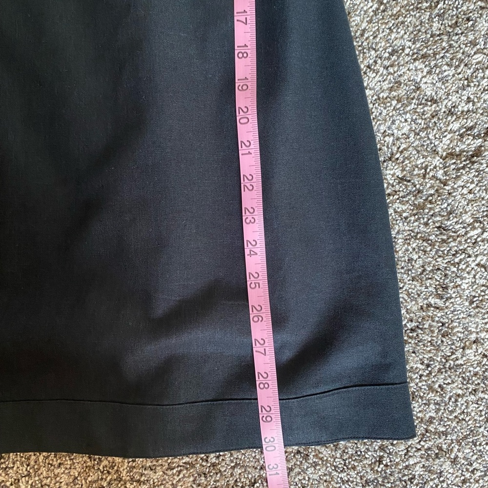 Abercrombie Black Linen-Blend Mini Dress - Picture 14 of 15